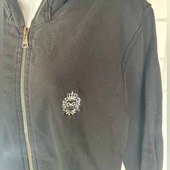 Dolce&Gabbana Y2K Drill Small Logo Mens Zip Hoodie size 46 - Picture 3 of 8